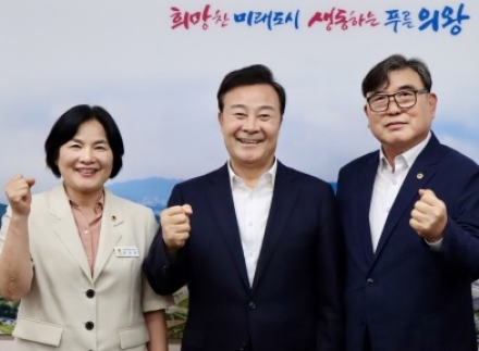 김진후·윤순옥 경기도의원, 김성제 의왕시장과 교통현안 논의