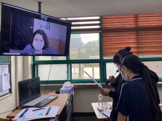 여주 이포고등학교, 온라인 영어 팀티칭 수업 실시