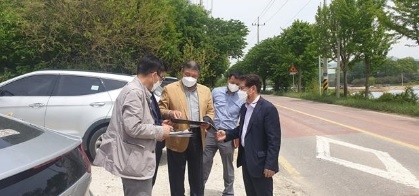 김규창 도의원, 여주 대신면 ‘보도 없는 지방도’ 현장방문