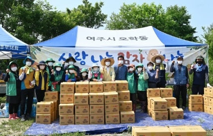 여주시 오학동, 사랑 나눔 감자 나눔