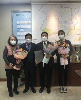 광주시 광남2동, 2021년 적십자회비 모금 유공 표창 전달