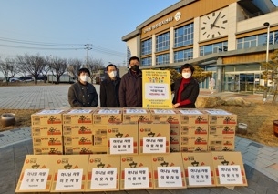 오학동, 여주학동감리교회에서 이웃돕기 물품 라면 100박스 기탁받아