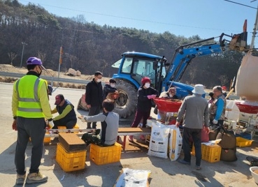 여주시 북내면,  벼 못자리 현장 찾아 함께해
