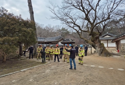여주소방서, 효종대왕 영릉 제실 문화재 현지적응훈련 실시